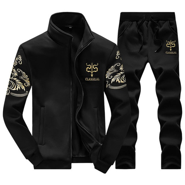 Winter Tracksuits Men Set  Hoodies+Pants
