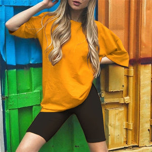 Casual Solid Outfits Women's Two Piece Suit With Belt Home Loose Sports Tracksuits Fashion Leisure Bicycle Suit Summer