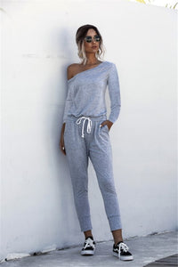 Women Summer Solid Color Jumpsuits Drawstring Design Pockets Decor Short Sleeve Mid Waist