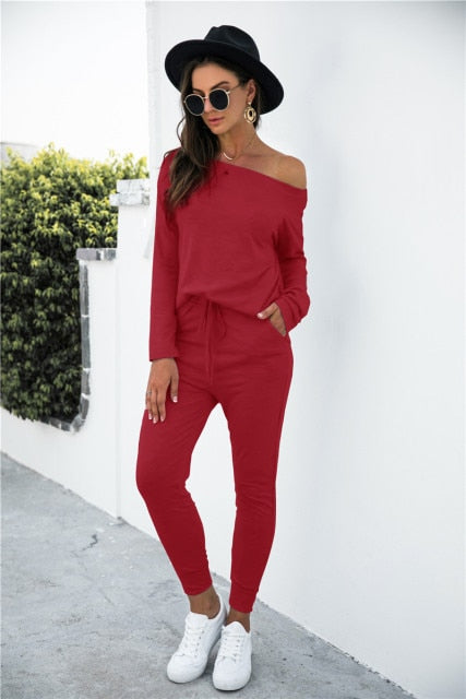 Women Summer Solid Color Jumpsuits Drawstring Design Pockets Decor Short Sleeve Mid Waist
